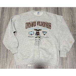 Vintage‎ Alaska Wilderness crew neck size large